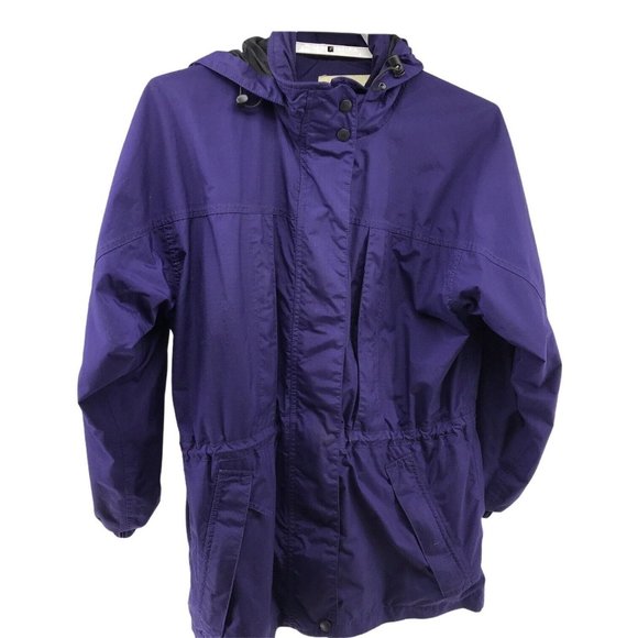 Eddie Bauer Womans Purple Jacket Size Small With Hood - Picture 1 of 7